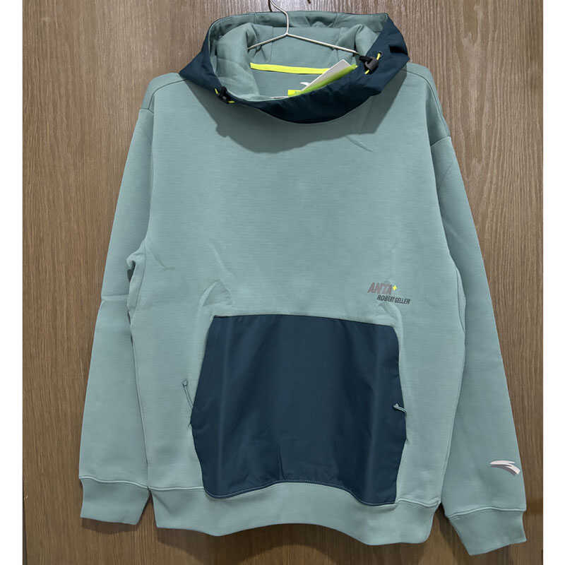 秋冬休闲拼色运动卫衣安踏青年