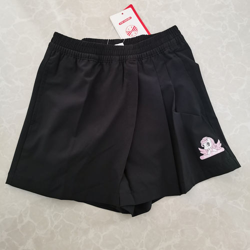 特步儿童正品夏速干冰丝训练跑步小女童运动短裙裤679224943334