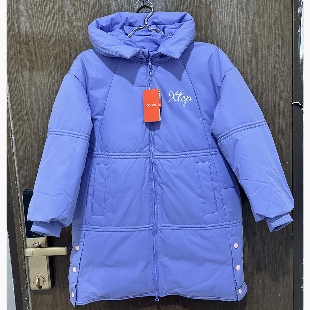 特步儿童正品冬季保暖女童羽绒服