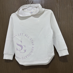 特步儿童正品秋休闲连帽套头衫健身上衣跑步女童卫衣677324084113