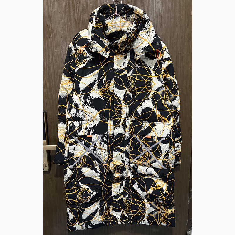 特步正品冬休闲中长保暧羽绒服少林联名男女运动棉衣979427640890