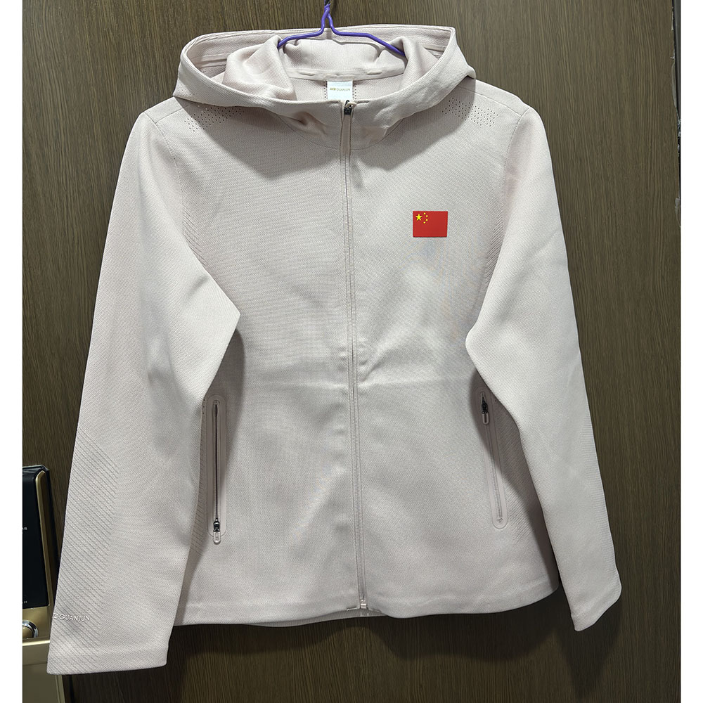 安踏正品春秋冠军系连帽女外套