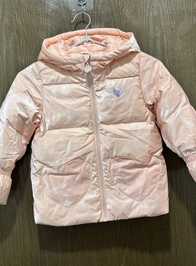 特步儿童小童羽绒服女童棉衣