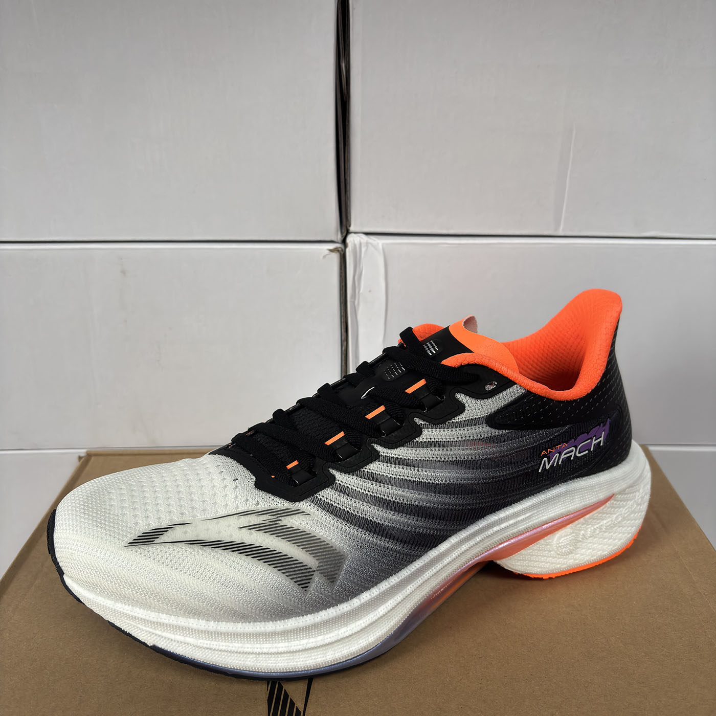 安踏正品夏马赫4.0网布缓震回弹专业竞速防滑运动男跑鞋112425583