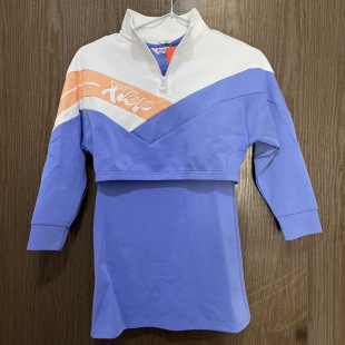 特步儿童正品 春秋休闲拼色连衣裙活力女童两件套裙678124914361