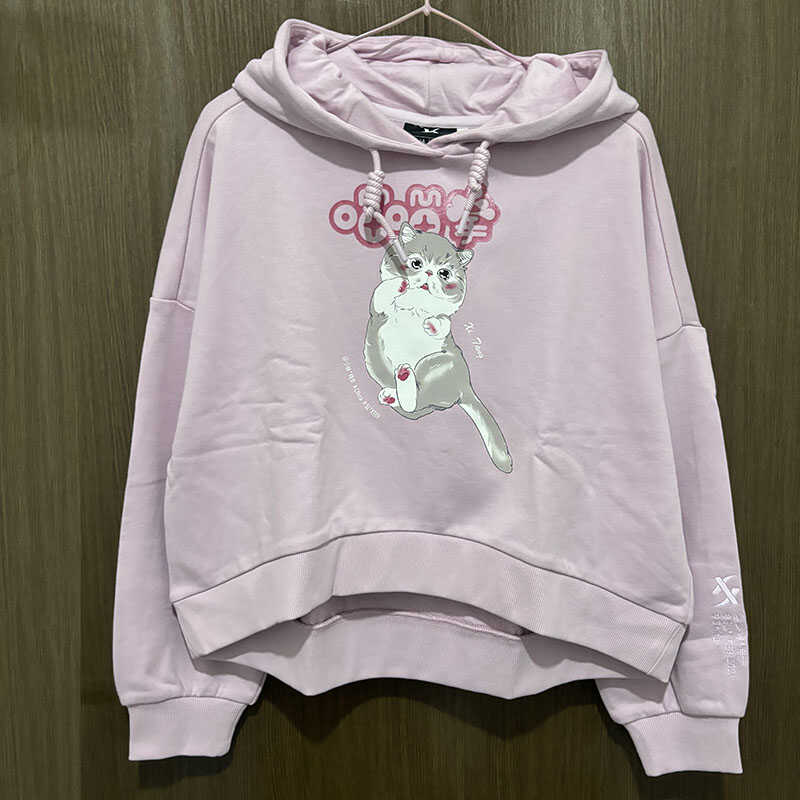 宽松透气针织秋冬运动卫衣特步