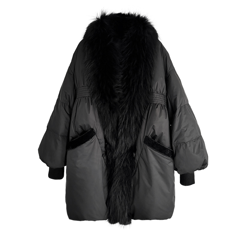 真皮草海宁冬季鹅绒服大码女装