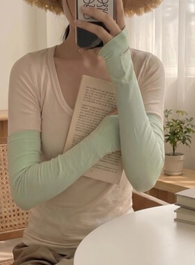 女学生夏季冰袖防晒袖套
