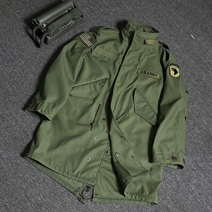 2025年新款M65鱼尾风衣秋冬保暖加厚长款美式复古parka工装派克服