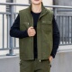 春秋户外登山保暖夹棉马甲男背心多口袋纯棉帆布工装 坎肩外套 无袖