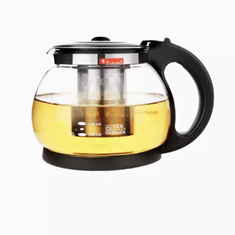 紫丁香玻璃水壶家用耐高温食品级过滤泡茶壶凉水壶单壶花茶壶套装