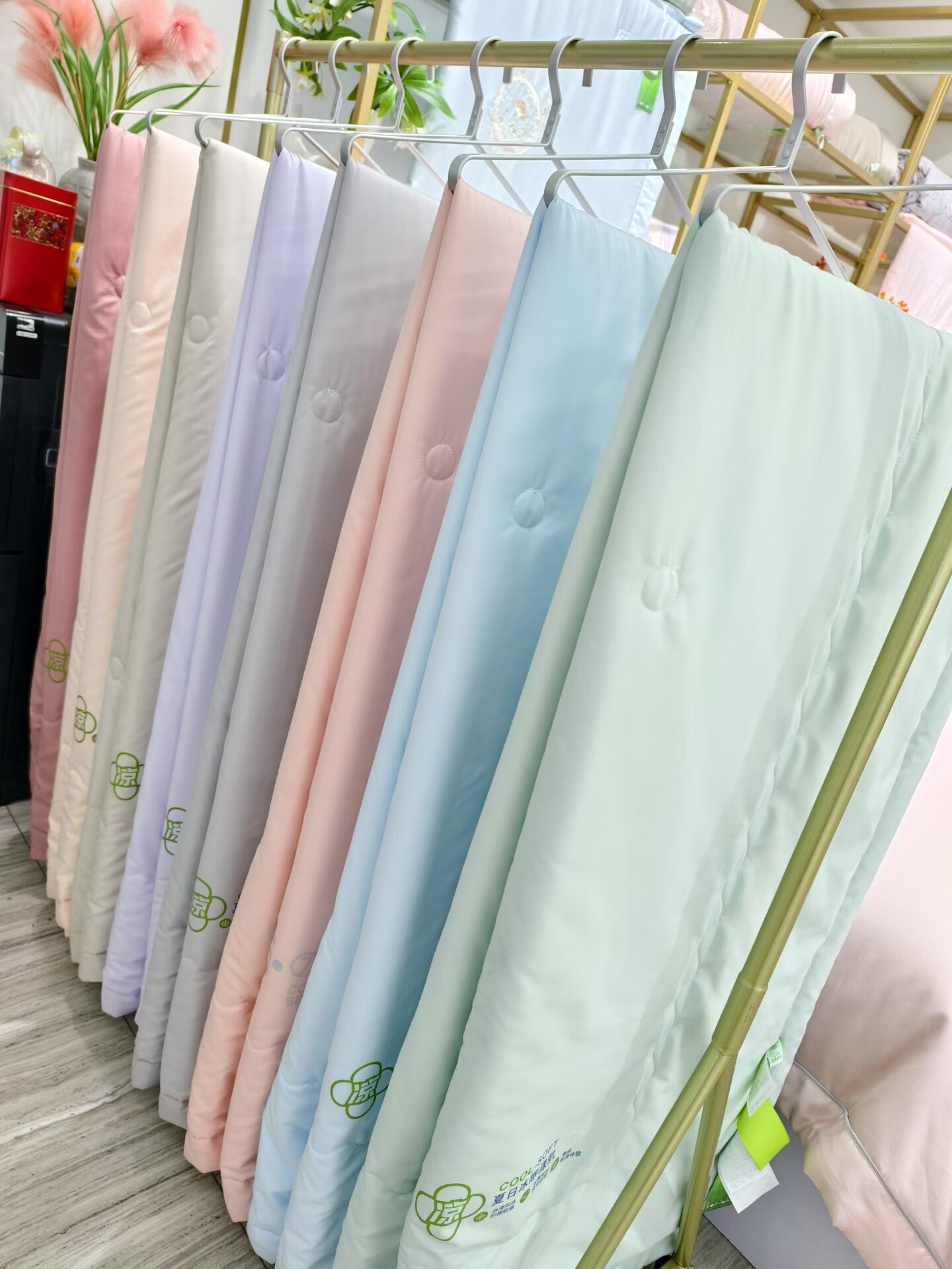 冰柔丝夏被规冰感豆豆+聚酯纤维填充A级优质整张羽丝棉填充量500g