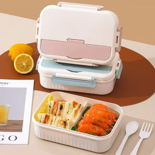 德威6540二分格饭盒1400ml