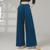 新款 莫代尔垂感显瘦宽松现代舞裤 女款 阔腿练功裤 中国舞古典舞蹈裤