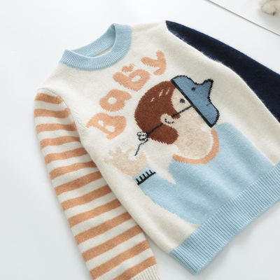 卡通羊绒衫儿童冬季毛衣
