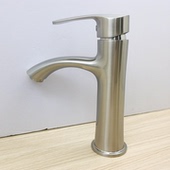 外贸品牌冷热水龙头洗手盆台上盆不锈钢拉丝洗脸盆龙头 促销 包邮