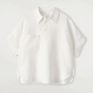 现货CS女装 型半开襟亚麻衬衫 1303302001春季 1303302002 休闲版