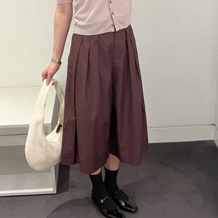 1322823002春季 型百褶棉质阔腿裤 1322823001 休闲版 现货恋小维女装