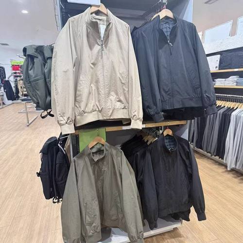 日系男女装春季立领长袖夹克拉链