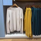 女装 柔软绵羊毛圆领针织衫 套头长袖 日单男装 毛衣毛衫 25秋冬485271