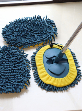 厨房吸水拖把家用尘推儿童墩布卫生间擦瓷砖除尘伸缩雪尼尔小拖把