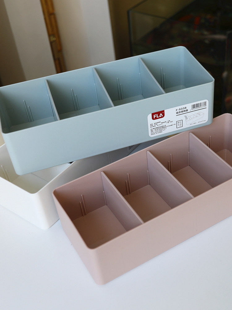 서랍 보관 상자 분할 무료 조합 드레싱 상자 작은 구획 정리 상자 플라스틱 데스크탑 화장품 보관 상자