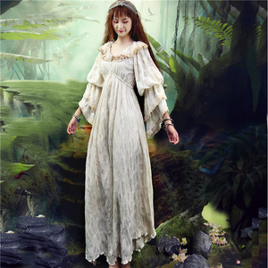 妩媚王妃高小个子原创独特设计复古法式宫廷风日常秋季连衣裙新款
