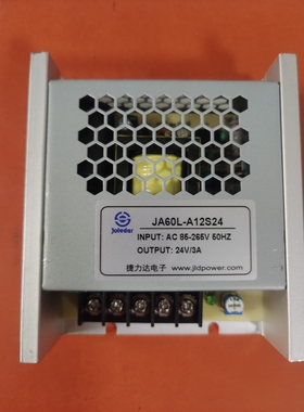 开关电源JA60L-A12S24  JA60-A12S12捷力达24V3A  12V6A原厂全新