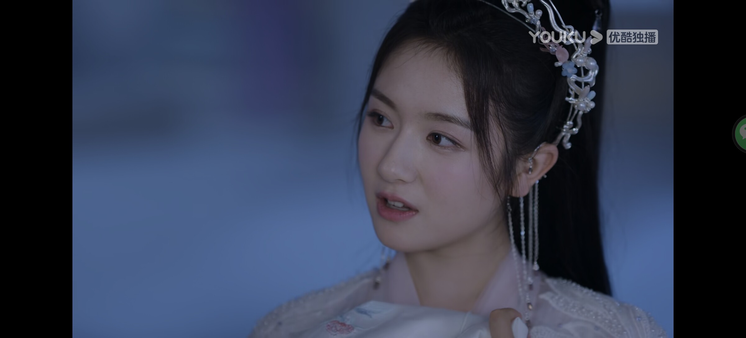 星落凝成糖同款耳环耳饰无耳洞耳挂汉服古装古风仙女紫水晶流苏坠