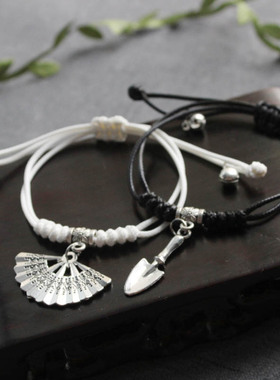 天官师青明仪赐福黑水月牙手链