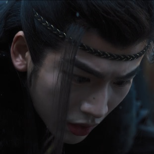 云之宫子张凌赫羽黑金银线抹额汉服古装复古风头发绳发带饰男cos