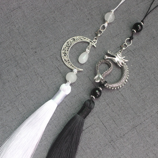 二哈楚晚宁踏仙君墨燃龙月流苏挂件包包扇笛挂绳和他的白猫师尊