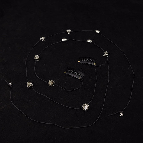 玉骨遥时影肖战世子金属珠编发