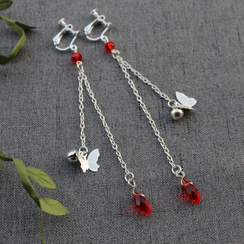 耳环绝境鬼王血雨探花死灵蝶银