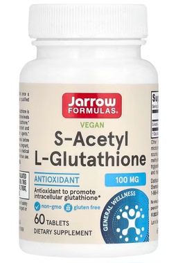 Jarrow Formulas S-Acetyl L-Glutathione 100 mg 60 Tablets现货