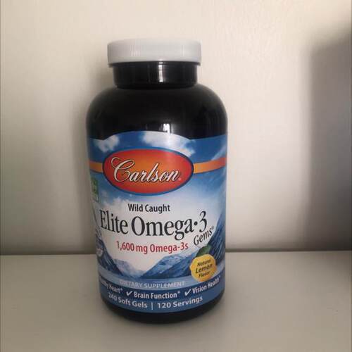 Carlson Labs Elite Omega-3 Gems胶囊1600mg240粒康一生