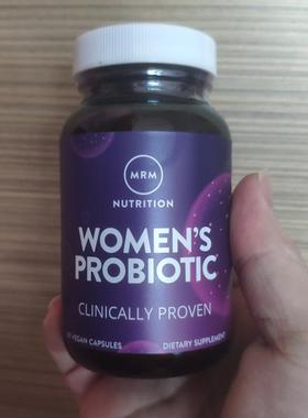 MRM女性益生菌60 粒素食胶囊women's probiotic现货美国速发