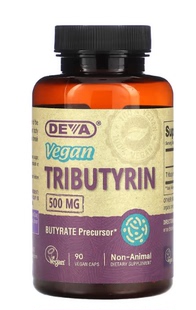 美国Deva全素三丁酸甘油酯500mg90粒素食胶囊 肠道健康