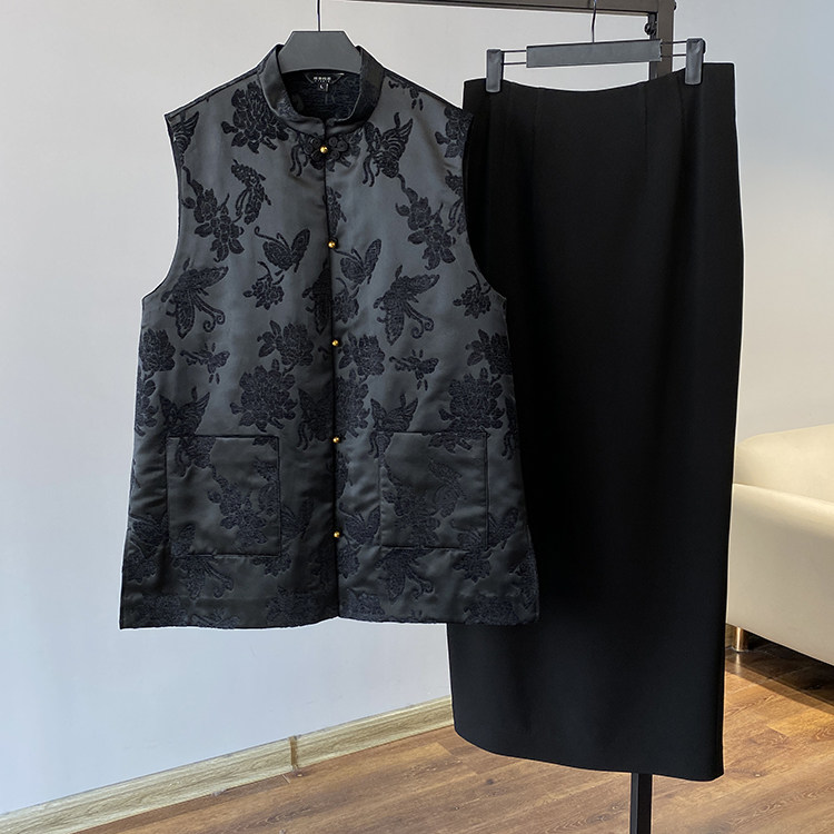 新中式改良款 典雅大气百搭 漳绒缎桑蚕丝 小立领盘扣单排扣马甲,女装/女士精品,马夹,淘宝优惠券,粉丝福利购,淘宝优惠卷