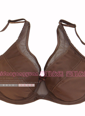 外贸原单黛*芬 薄大罩杯大码文胸女 内衣BCDEF胖MM光面2件包邮