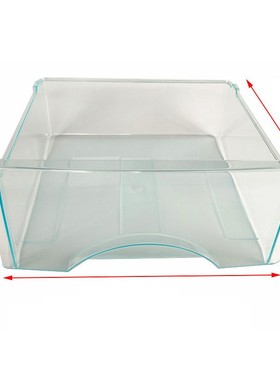 适用海尔冰箱全新配件长抽屉全透明浅绿色急冷冻室箱盒子托盘8485