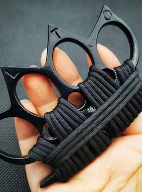 手撑子指虎四指拳套戒指环拳扣车载破窗求生装备合金拳击拳套铁扣
