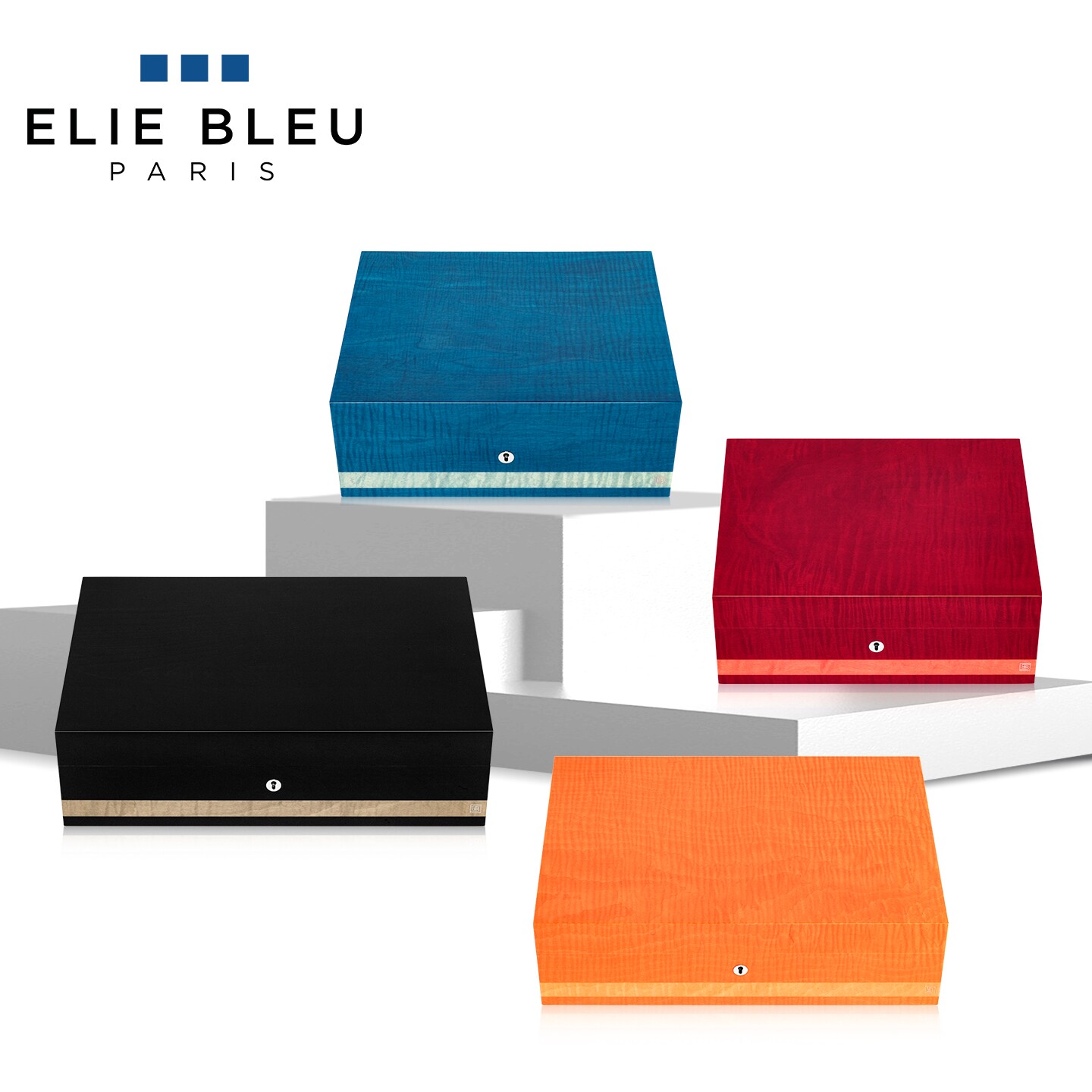 ELIE BLEU新水果雪茄保湿盒古巴男士专用烟盒高级大容量密封送礼