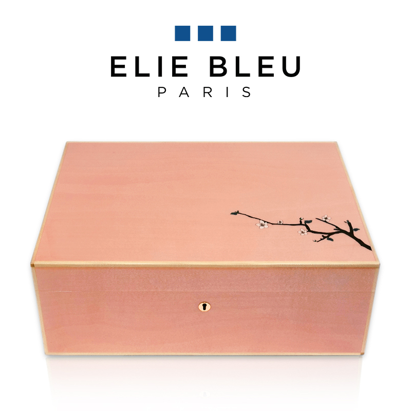 ElieBleu法国四季如春高级珠宝盒实木收纳手饰高档首饰盒结婚礼物