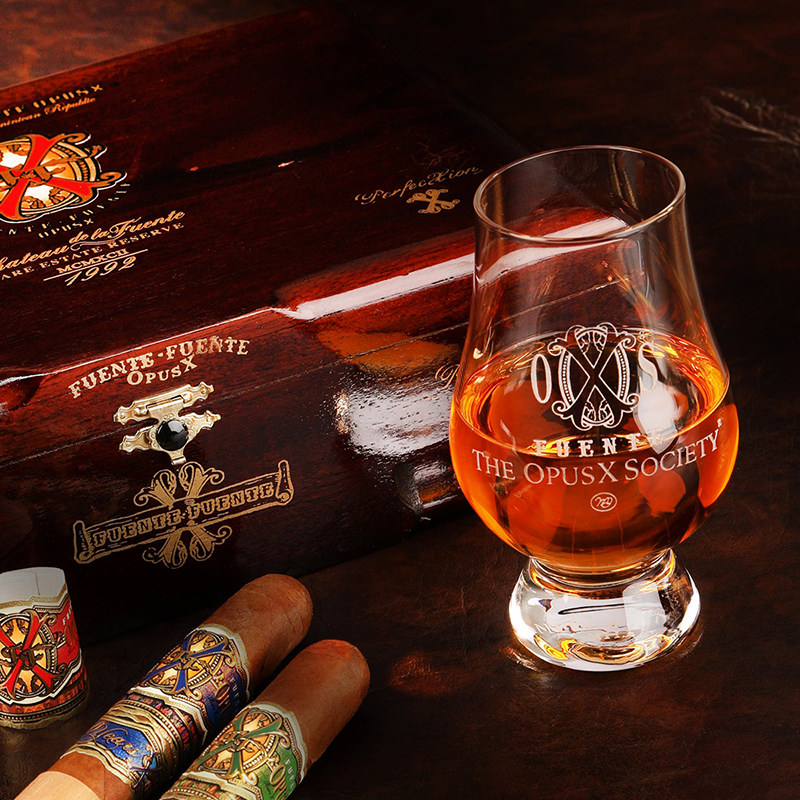 富恩特fuente威士忌酒杯手工玻璃水晶威士忌酒杯雪茄杯