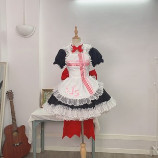 小知家褶皱地狱cos高坂穗乃果lovelive满怀爱意接近中果果女仆装