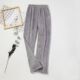 纯色柔软家居服裤 加厚保暖裤 子 冬季 松紧腰法兰绒睡裤