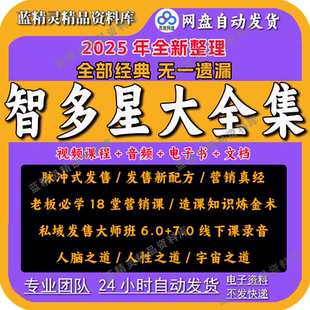 2025智多星课程全集脉冲式发售导演大师班营销私域造课知识炼金术