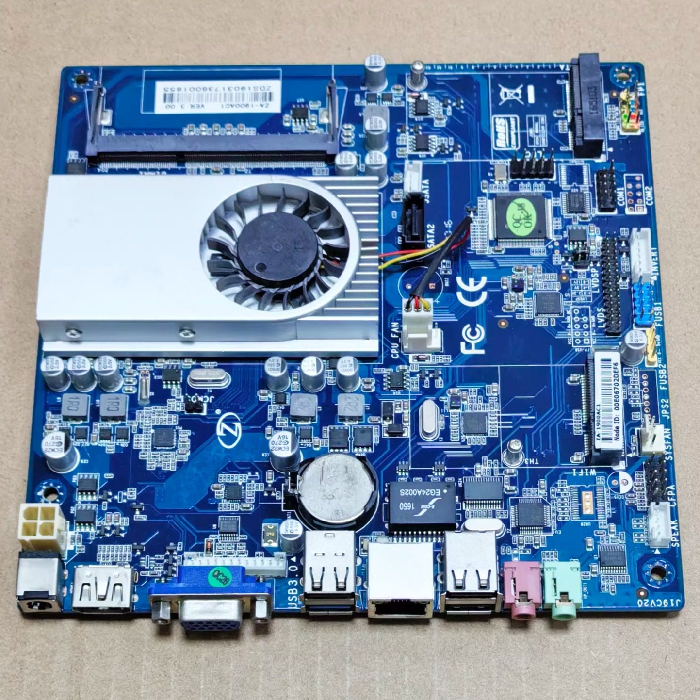 集成J1900四核超薄ITX主板低功耗17*17一体机HTPC达菲数播12V电源