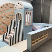 zdh简约淘气堡儿童乐园室内售楼部活动中心滑梯波波池订制 包邮